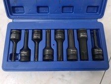Blue Spot 8Pc 1/2" Drive Hex Driver Impact Socket Bit Set. "Used Only Once."