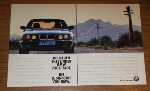 Rare advertising bmw - rare, 730i