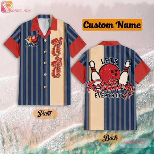 Personalized bowling hawaiian - bowling,