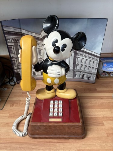 Vintage mickey mouse telephone - vintage,