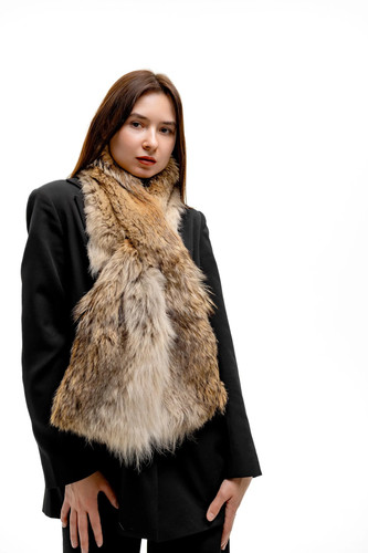 Large vintage coyote fur - vintage,