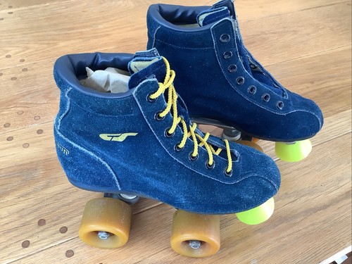 Roller skates retro blue - roller,