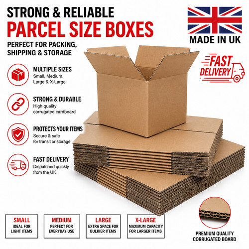 Cardboard boxes single - single, wall