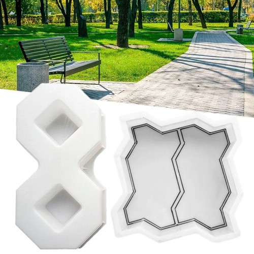 Garden path maker brick cement - path,