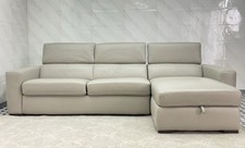 Furniture Village Infinity Leather Corner Chaise Sofabed with Storage RRP£3895