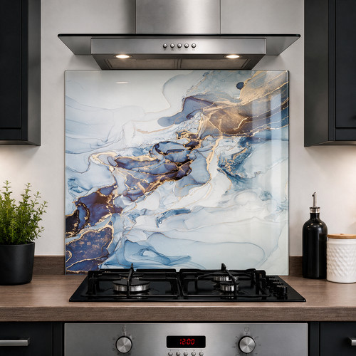 Printed glass kitchen - glass,