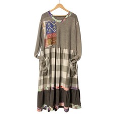 Upcycled Maxi Dress XL Art To