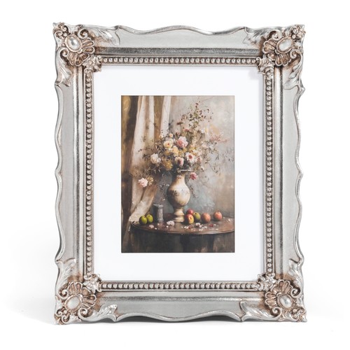 Silver 8x10 picture frame - picture,