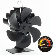 Jossacolar Log Burner Fan Silent Operation | 6-Blade Stove Fans Log Burners | Fi