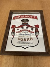 Smirnoff Wooden Framed Mini