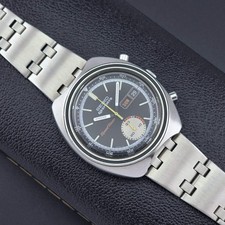 Vintage Seiko 5 Sports Wristwatch Speedtimer 6139-7020 Chronograph 1971 Serviced