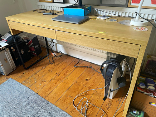 Ikea oak besta burs computer - oak,