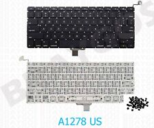 GENUINE APPLE MACBOOK UNIBODY 13 A1278 LATE 2008 ALUMINIUM US KEYBOARD + SCREWS