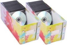 2 Pack CD Storage Box Portable