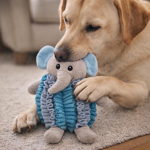 Squeaky snuffle dog toy - squeaky,