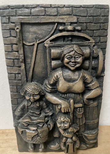 Cold cast plaque sculpture - cold,