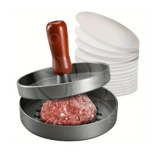 Burger press round - burger, stainless