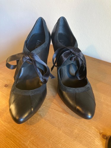 Faith black leather - , court