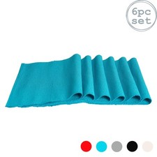 6x Ribbed Cotton Placemats