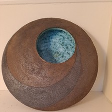 Large Clive Brooker Modernist Brutalist Ikebana Vase "Moon"