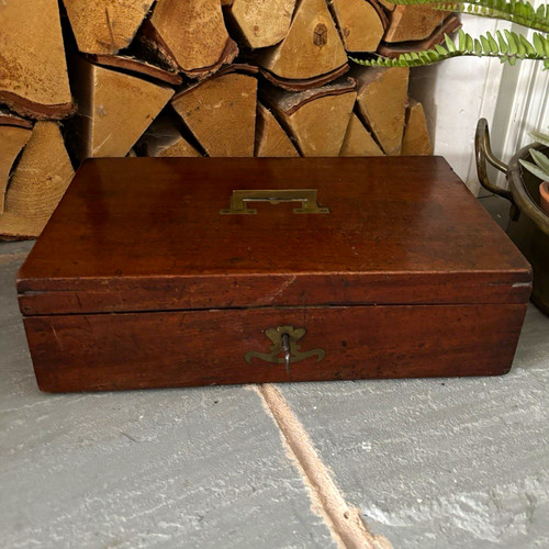 Georgian wooden medicine box - wooden,