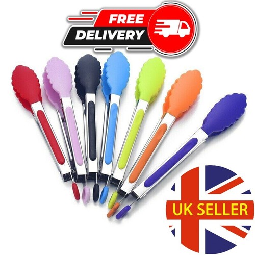 Silicone kitchen cooking tongs - silicone,