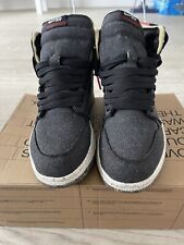 Nike Air Jordan 1 High Zoom Air Black/Flash Crimson-Wolf Grey Nos In Og Box Uk 8