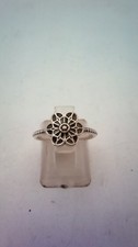 Pandora Sterling Silver Floral Daisy Lace Flower Ring - 190992   Size 50 (J)