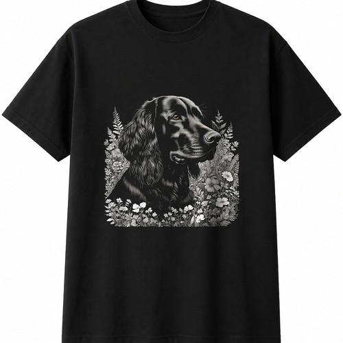 Charcoal sprocker dog lover - sprocker,