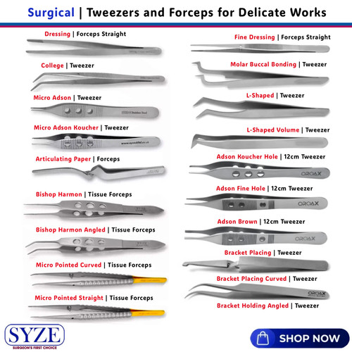 Syze micro pointed tweezers - micro,