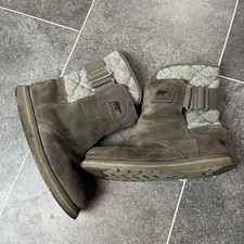 Sorel Rylee Winter Boots Fleece Lined Winter Snowboots Grey Womens - size 5.5
