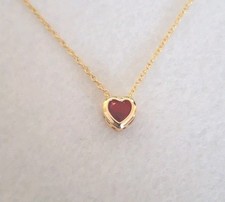 New Ruby  Colour Heart Charm