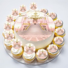 Grand Staircase Chandeliers Personalised Edible Print Cake Cupcake Toppers