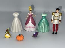 Disney Cinderella Deluxe Figure Set Prince Charming Magiclip Dress Pumpkin