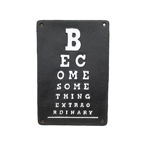 Cast iron plaque wall - wall, sign