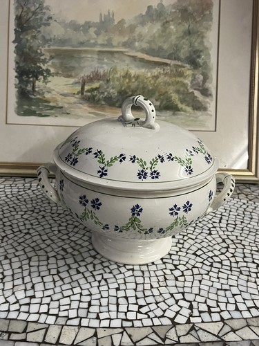 Antique sarreguemines bleuets - antique,