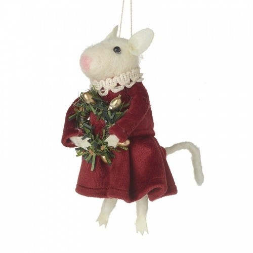 Felt mouse dress - felt,