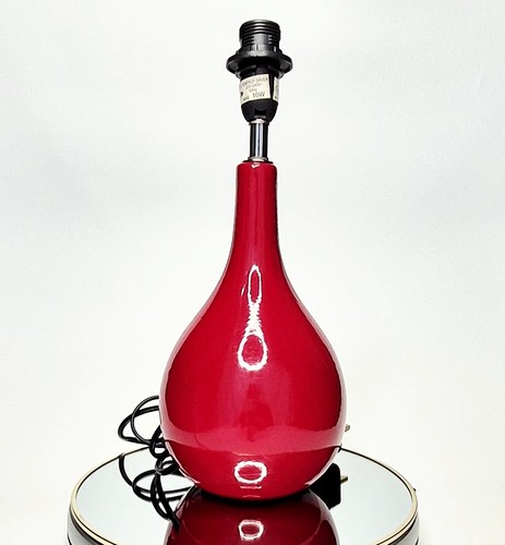 Red ceramic teardrop - red, table