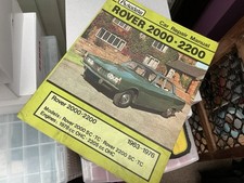 Rover 2000 & 2200 SC & TC Autodata Workshop Manual from 1963 to 1976. 