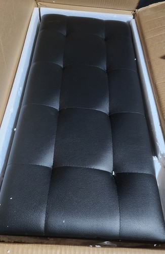 Portable black padded - portable, seat