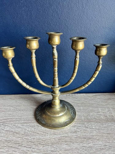 Vintage brass stem religious - stem,