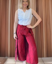 Vintage burgundy silk - burgundy,