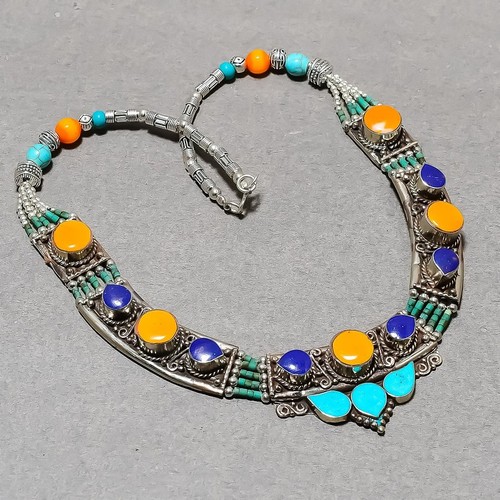 Tibetan turquoise coral lapis - turquoise,