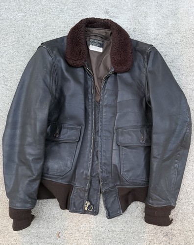 Usn leather bomber - g1,