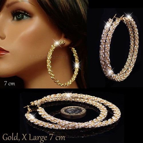 Very sparkle hoop earrings - sparkle,