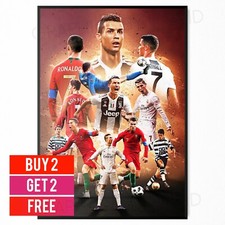 Ronaldo CR7 Legendary Moments Poster Photo Sports Football Poster A5 A4 A3