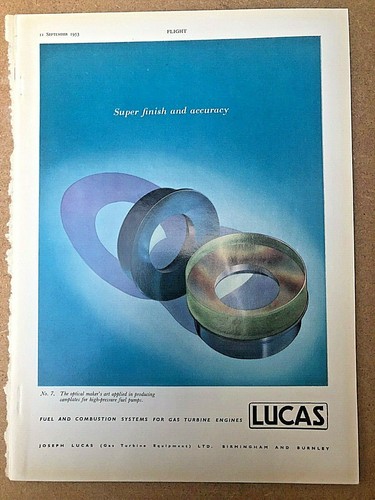 1953 aircraft advert - 1953, lucas