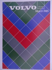 Volvo UK Price List 1985 - 340,360,240,260,740,760 - Saloons/ Estates/Hatchbacks