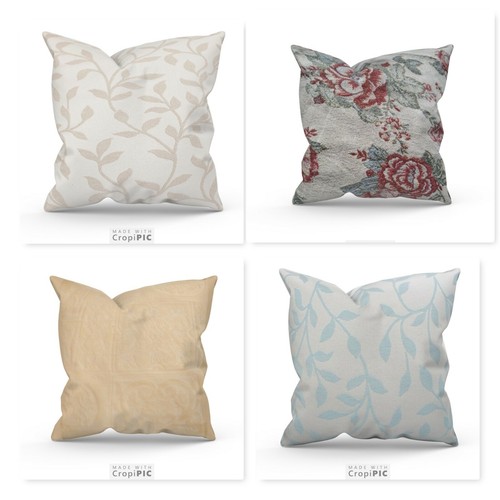 Cushion covers cream jacquard - ,
