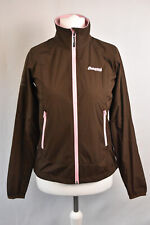 BERGANS OF NORWAY Women`s Jacket Lightweig Full Zip Long Sleeve Brown Coat sz S
